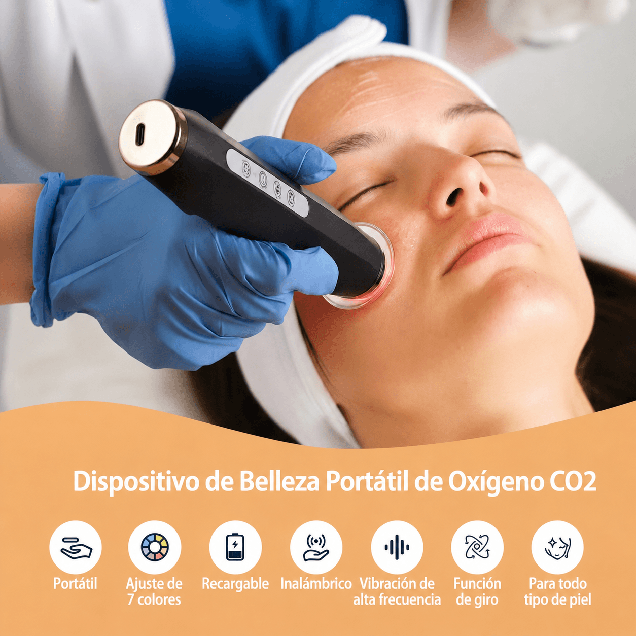 Limpiador Burbujas CO2 Portátil